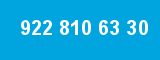 922 810 63 30 922 810 63 30